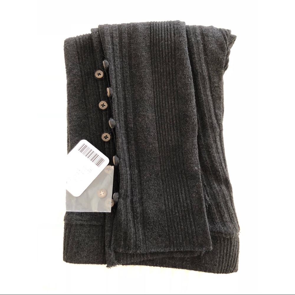 NWT Free People black buttoned leggings